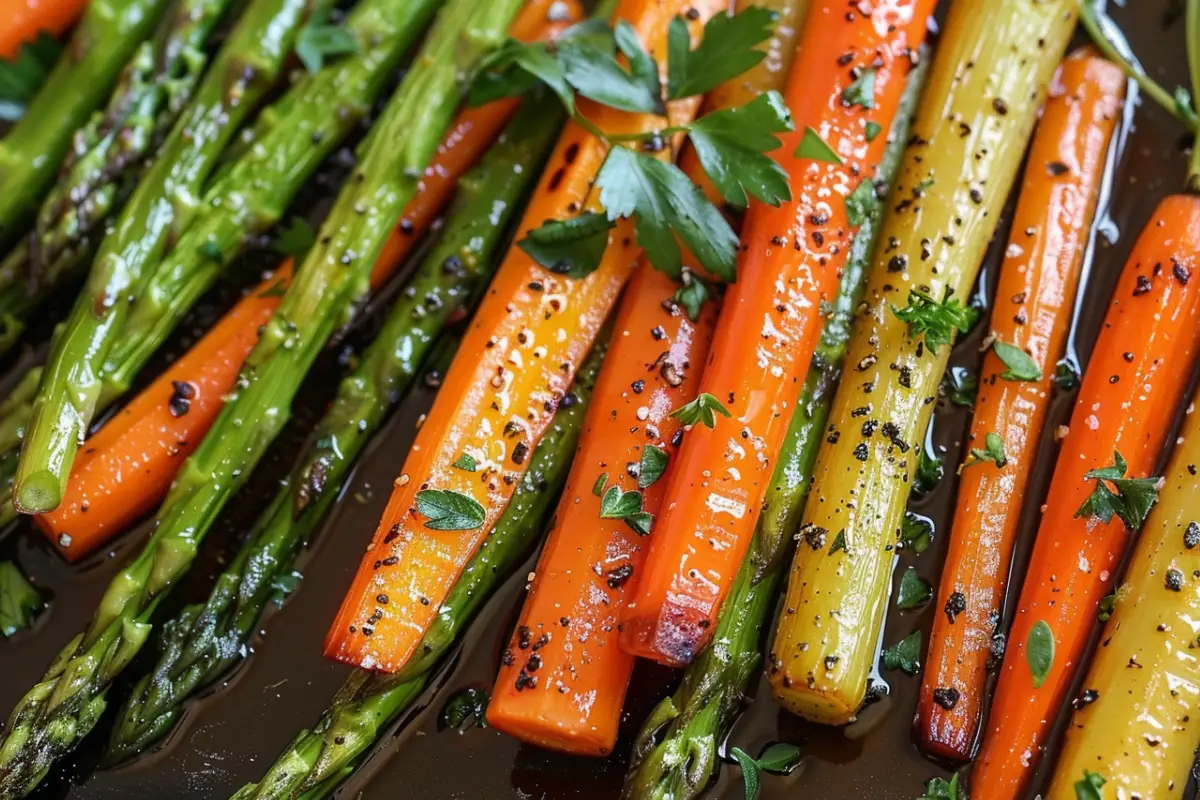 Roasted Asparagus & Carrots
