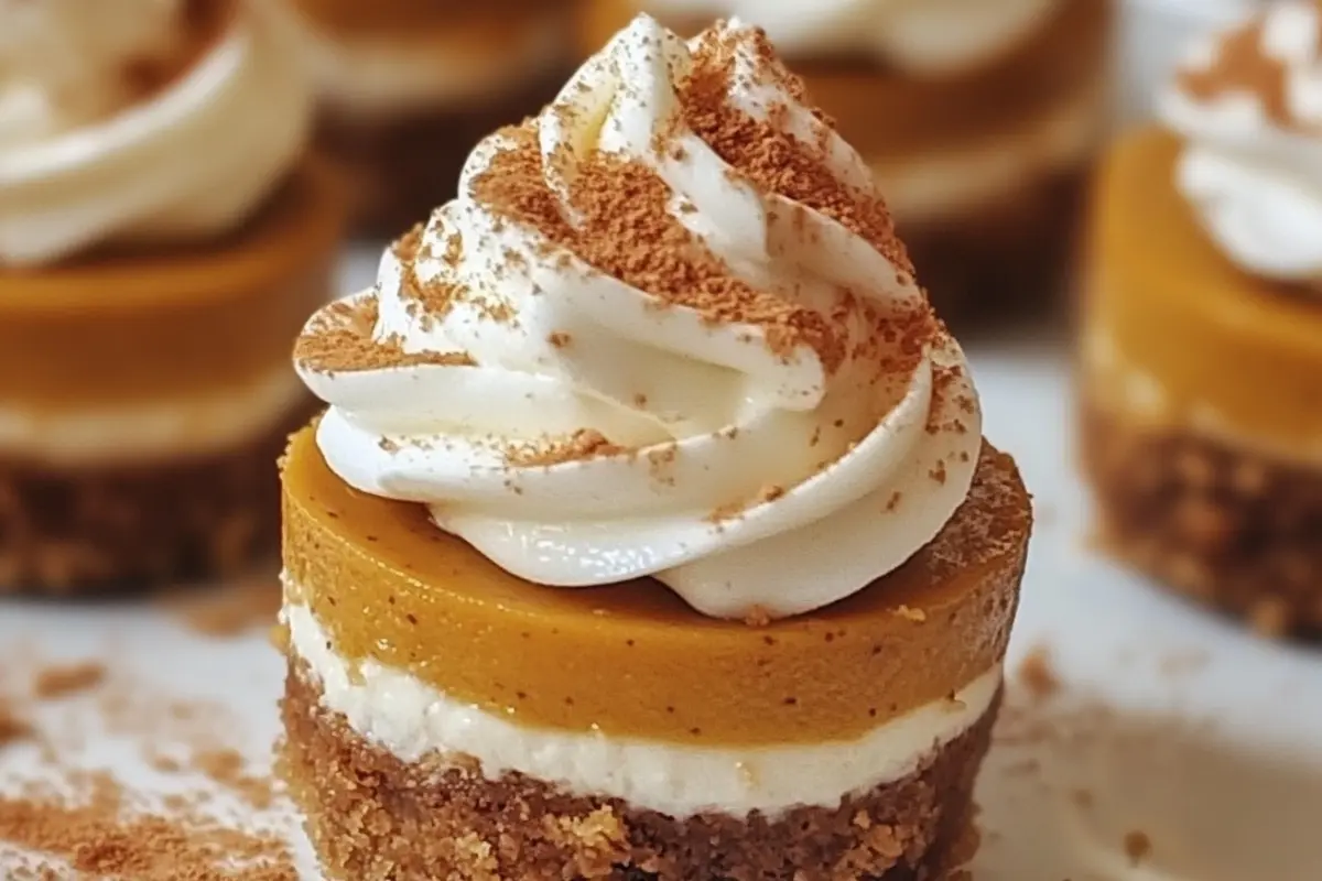 Mini Pumpkin Cheesecake Bites