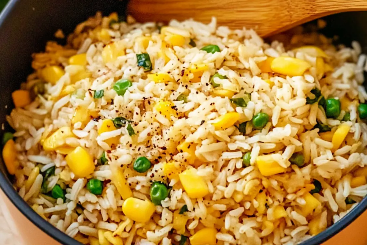 Hot buttered corn rice