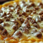 Sausage Gravy Breakfast Pizza