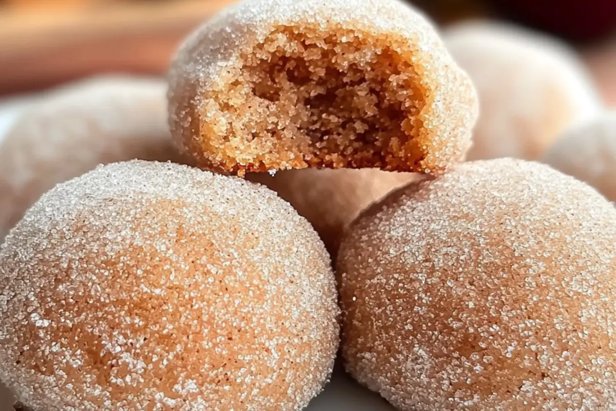 Cinnamon Sugar Snowball Cookies