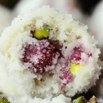 Cherry Pistachio Snowballs