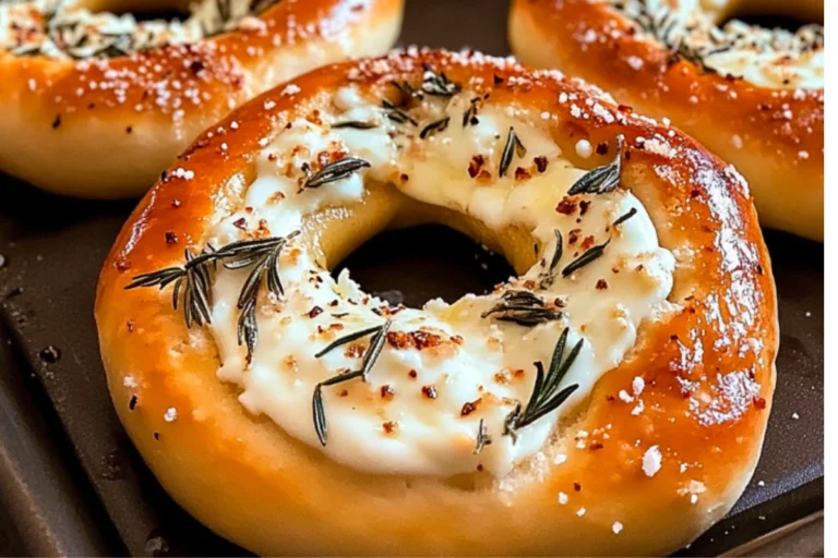 Soft Pretzels Stuffed with Mozzarella, Rosemary, and Parmesan