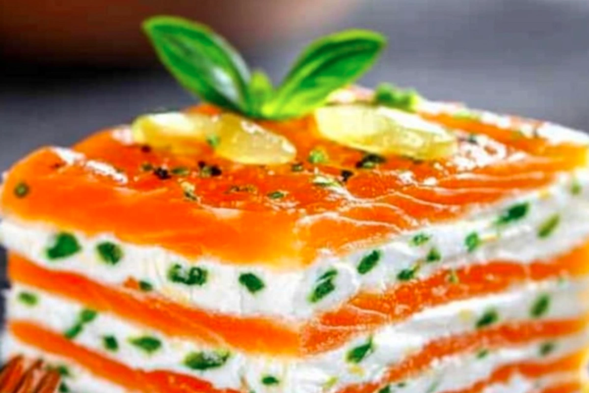 Smoked Salmon Mille-Feuille with Lemon Mascarpone