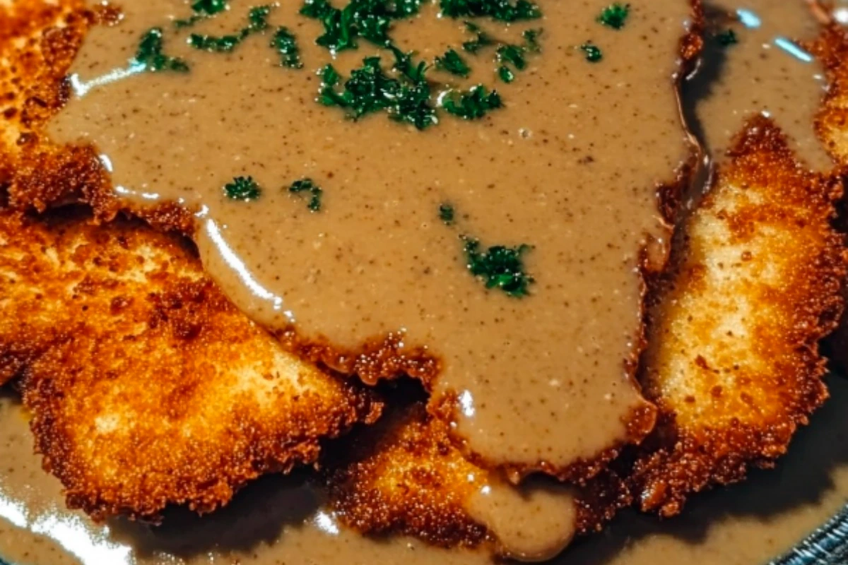 Breaded Beef Escalopes with Dijon Sauce