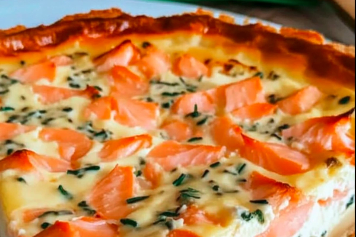 Salmon and Boursin Quiche