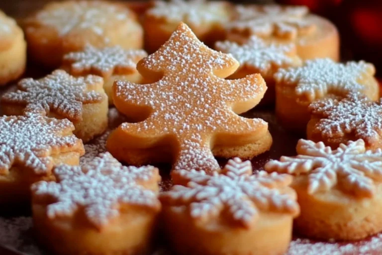 Christmas Cinnamon Shortbread Cookies