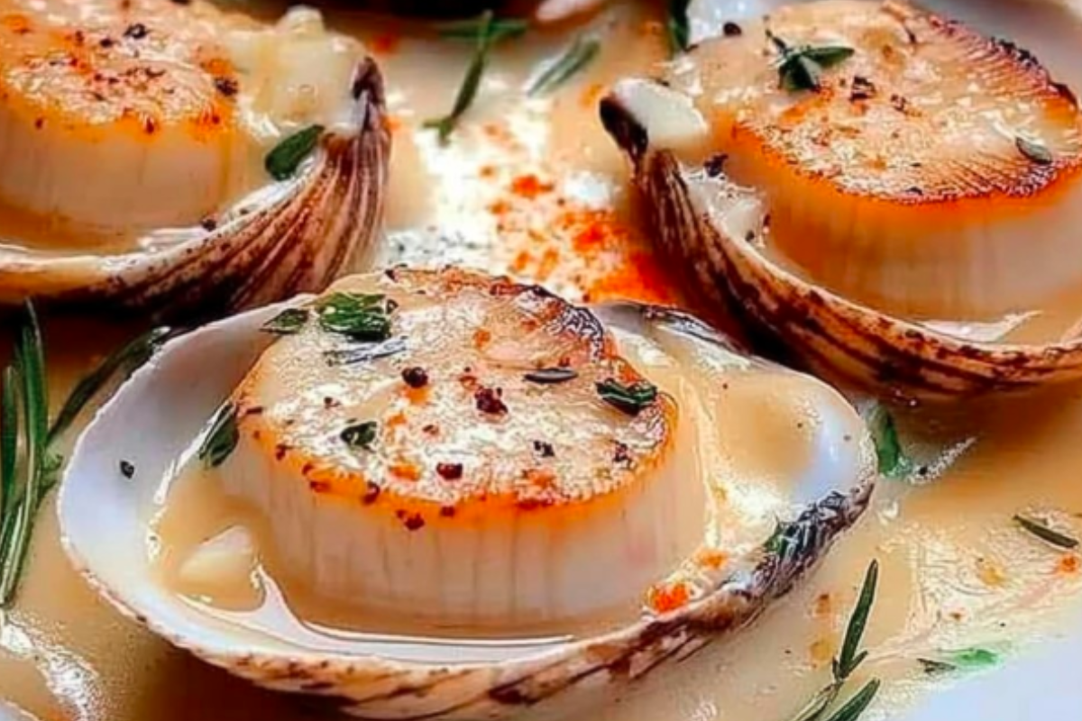 Scallops with Leek Fondue